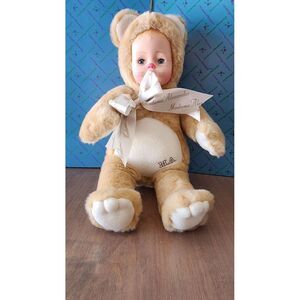 Madame Alexander Hug Me Teddy  1999 Beige My First Stuffed Animal Plush‎ Doll